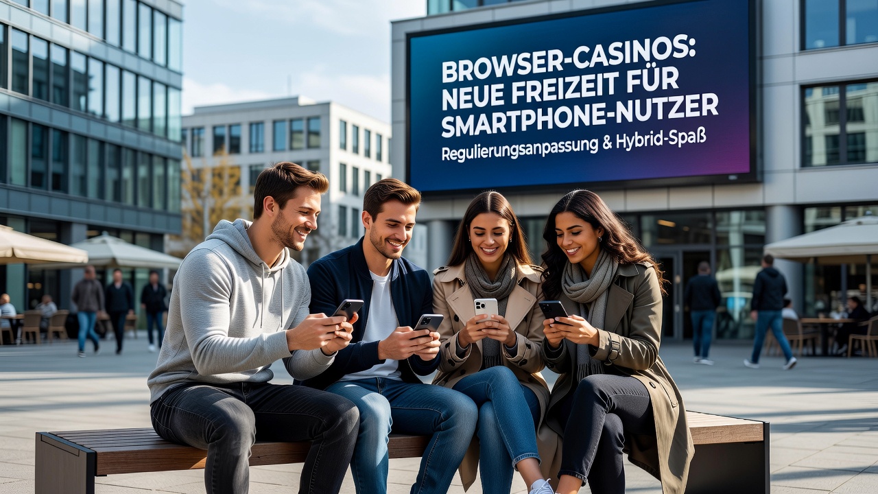 Deutsche Nutzer bei der Nutzung von browserbasierten Casino-Hybriden auf Smartphones während des Wochenendes