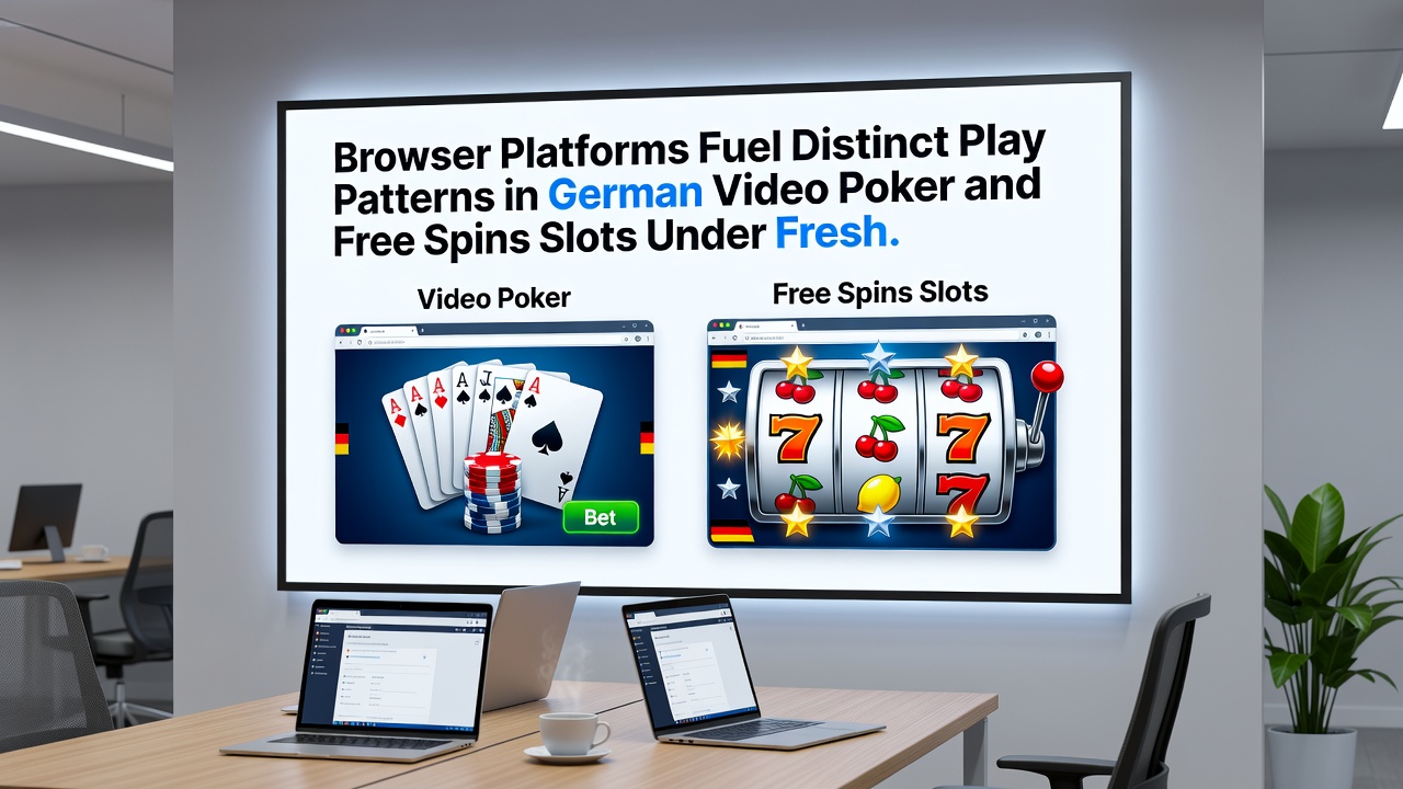 Spielverhalten bei Free Spins Slots und Video Poker auf Browser-Plattformen