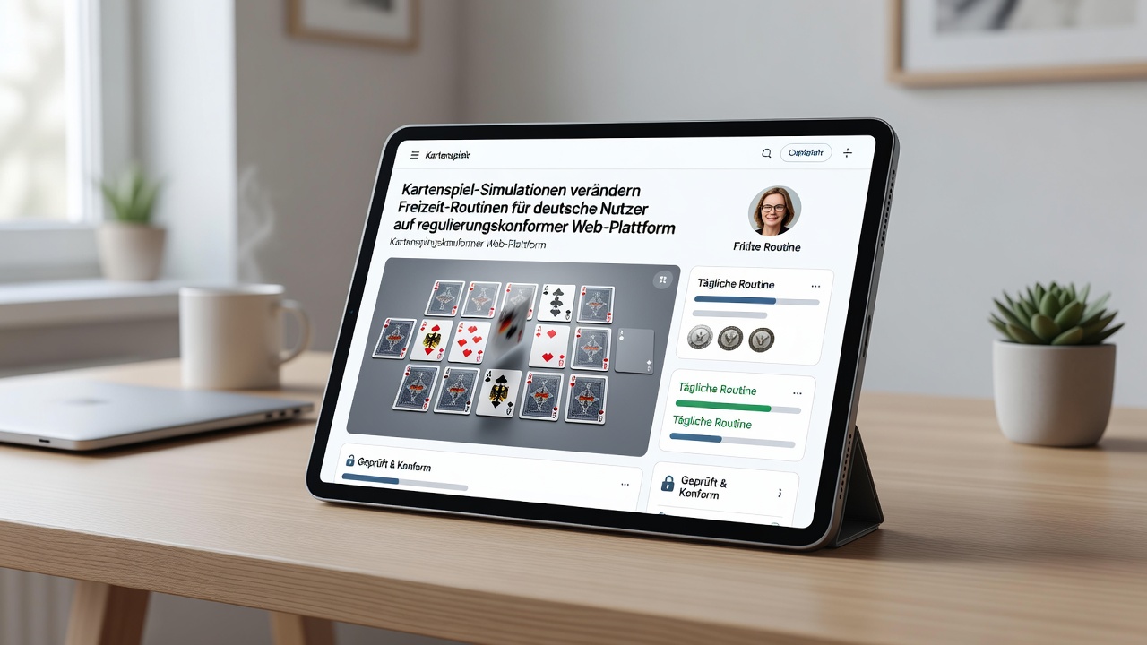 Darstellung von Nutzeraktivitäten bei browserbasierten Blackjack- und Poker-Simulationen auf konformen Webplattformen in regulierten Märkten