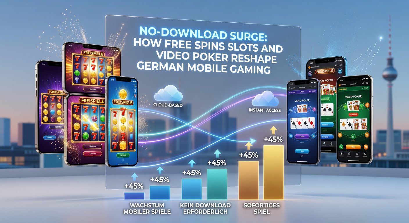 Video-Poker-Spiel auf Tablet-Bildschirm mit royalem Flush, das die Spannung des No-Download-Mobils einfängt